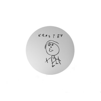 Customizable Blank Disc for Locket customized with kid's stickman drawing